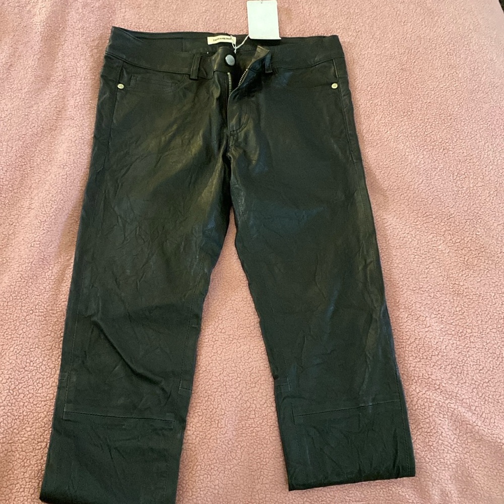 Beautiful leather black pants